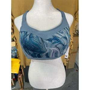 NEW VICTORIA'S SECRET 34DDD ON POINT BLUE INCREDIBLE MAX HIGH IMPACT SPORTS BRA
